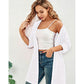 🧥 50% DE RÉDUCTION ✨ Cardigan ouvert grande taille femme – Léger, mi-long & manches mi-courtes – Parfait pour la mi-saison ou les soirées fraîches – style décontracté et confortable 🍁