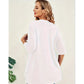 🧥 50% DE RÉDUCTION ✨ Cardigan ouvert grande taille femme – Léger, mi-long & manches mi-courtes – Parfait pour la mi-saison ou les soirées fraîches – style décontracté et confortable 🍁