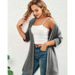 🧥 50% DE RÉDUCTION ✨ Cardigan ouvert grande taille femme – Léger, mi-long & manches mi-courtes – Parfait pour la mi-saison ou les soirées fraîches – style décontracté et confortable 🍁