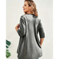🧥 50% DE RÉDUCTION ✨ Cardigan ouvert grande taille femme – Léger, mi-long & manches mi-courtes – Parfait pour la mi-saison ou les soirées fraîches – style décontracté et confortable 🍁