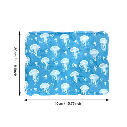 🐱 50% DE RÉDUCTION ☀️ Lit d'été imperméable & résistant pour animaux – Tissu frais & lavable – Confortable, antidérapant – idéal pour les journées chaudes à la maison ou en voyage 🐶🌊✨