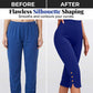 👖 50% DE RÉDUCTION 🌼 Pantacourt gainant femme taille haute – Élasticité 4 sens & boutons dorés – 2 couleurs, 6 tailles – parfait pour le quotidien ou les sorties ✨