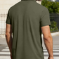 👔 50% DE RÉDUCTION 🌿 Chemise homme à col texturé contrasté – Respirante & absorbante – 5 couleurs, tailles S-3XL – style moderne et durable ✨