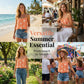 👚 50% DE RÉDUCTION 🌼 Caraco bretelles spaghetti imprimé marguerites pour femme – Doux, léger & aéré – Parfait pour les journées chaudes, la plage ou un look décontracté – esprit floral estival ☀️