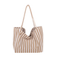 👜 50% DE RÉDUCTION 🏖️ Sac cabas de plage à rayures verticales classiques – Léger & spacieux – Lavable en machine, parfait pour courses, piscine ou week-end 🛍️