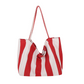 👜 50% DE RÉDUCTION 🏖️ Sac cabas de plage à rayures verticales classiques – Léger & spacieux – Lavable en machine, parfait pour courses, piscine ou week-end 🛍️