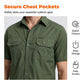 👕 50% DE RÉDUCTION 🔧 Chemise tactique manches courtes pour homme – 6 poches, épaulettes & design robuste – Idéale pour outdoor, bricolage ou usage quotidien – respirante et résistante 🌿