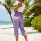 👖 50% DE RÉDUCTION 💐 Pantalon capri à carreaux d’été pour femme – Léger, respirant & coupe décontractée – Parfait pour les journées chaudes, les vacances ou un look chic au quotidien – confortable et tendance ✨☀️