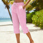 👖 50% DE RÉDUCTION 💐 Pantalon capri à carreaux d’été pour femme – Léger, respirant & coupe décontractée – Parfait pour les journées chaudes, les vacances ou un look chic au quotidien – confortable et tendance ✨☀️