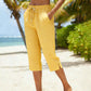 👖 50% DE RÉDUCTION 💐 Pantalon capri à carreaux d’été pour femme – Léger, respirant & coupe décontractée – Parfait pour les journées chaudes, les vacances ou un look chic au quotidien – confortable et tendance ✨☀️