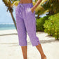 👖 50% DE RÉDUCTION 💐 Pantalon capri à carreaux d’été pour femme – Léger, respirant & coupe décontractée – Parfait pour les journées chaudes, les vacances ou un look chic au quotidien – confortable et tendance ✨☀️