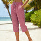 👖 50% DE RÉDUCTION 💐 Pantalon capri à carreaux d’été pour femme – Léger, respirant & coupe décontractée – Parfait pour les journées chaudes, les vacances ou un look chic au quotidien – confortable et tendance ✨☀️
