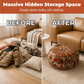 🛏️ 50% DE RÉDUCTION! 🧸 Pouf de rangement – Multifonctionnel, léger & facile à déplacer ✨