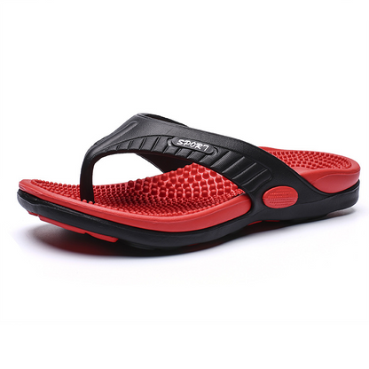 🩴 50% DE RÉDUCTION ✨ Tongs homme légères – Semelle massante, antidérapante & flexible – Parfaites pour la plage, la piscine ou les journées chaudes – confort absolu sous le soleil 🏖️