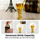 🍺 50% DE RÉDUCTION ✨ Grand verre à bière orné d’un relief artistique – Capacité généreuse & design vintage – Parfait pour bières pression ou cocktails – robuste et élégant, belle idée cadeau 🎁