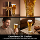 🍺 50% DE RÉDUCTION ✨ Grand verre à bière orné d’un relief artistique – Capacité généreuse & design vintage – Parfait pour bières pression ou cocktails – robuste et élégant, belle idée cadeau 🎁