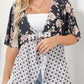 🧥 50% DE RÉDUCTION 🌸 Cardigan femme à fleurs, manches volantées & nouer – Style bohème fluide & ample – Léger, aéré – parfait pour le printemps ou les soirées d’été – romantique et décontracté 🌿