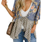 🧥 50% DE RÉDUCTION 🌸 Cardigan femme à fleurs, manches volantées & nouer – Style bohème fluide & ample – Léger, aéré – parfait pour le printemps ou les soirées d’été – romantique et décontracté 🌿