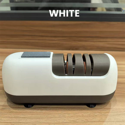 🔪 50% DE RÉDUCTION ⚡ Aiguisoir électrique professionnel pour couteaux – Sans fil, 2 étapes & recharge USB-C – Base ventouse, 2 couleurs – affûtage rapide et sécurisé à la maison 🏠
