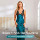 👗 50% DE RÉDUCTION ✨ Nuisette élégante à col en V – Satin doux & fines bretelles – Taille fluide, parfaite pour un look chic ou décontracté – idéale pour les soirées ou la maison 🌙