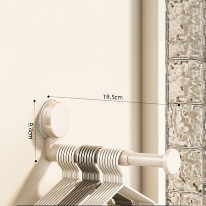 🧺 PROMO LIMITÉE 50% DE RÉDUCTION ! ✨ Étendoir à linge télescopique pliable à ventouses – Stable, Gain de place 🛁