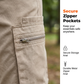 🩳 50% DE RÉDUCTION ✨ Short cargo homme fermeture éclair – Respirant, poches sécurisées & coupe ample – Idéal pour les activités outdoor ou le quotidien – confortable et pratique 🏞️