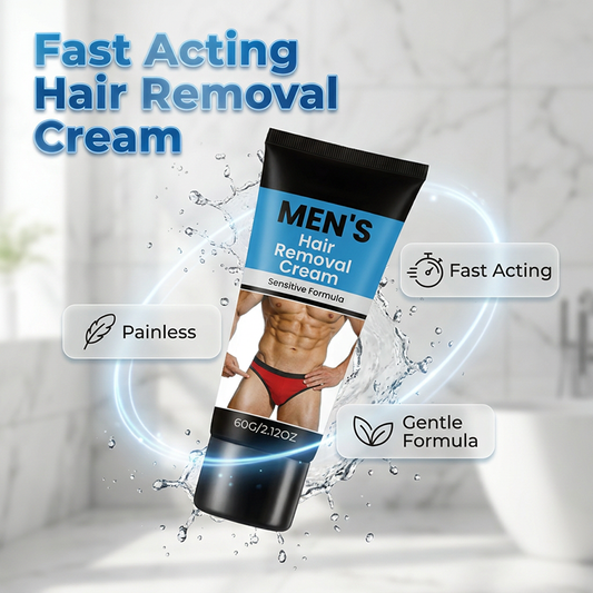 🧴 ACHETEZ 2, OBTENEZ 1 GRATUIT ! ⏰ Crème dépilatoire douce pour hommes – Formule pour peau sensible – Élimine les poils sans irritation, effet hydratant – idéale pour torse, jambes ou aisselles ✨💪