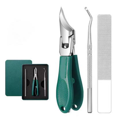 ✂️ 50% DE RÉDUCTION! 💅 Kit coupe‑ongles pro – 3 pièces, lames courbées & précis – Soin à domicile ✨