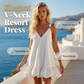 👗 60% DE RÉDUCTION ✨ Robe d’été légère à col en V – Ourlet bouffant & bretelles réglables – Fluide, élégante – parfaite pour les vacances ou les journées ensoleillées 🌸