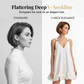 👗 60% DE RÉDUCTION ✨ Robe d’été légère à col en V – Ourlet bouffant & bretelles réglables – Fluide, élégante – parfaite pour les vacances ou les journées ensoleillées 🌸