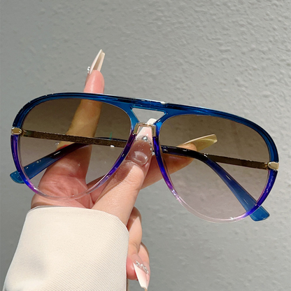 🕶️ 50% DE RÉDUCTION ⏰ Lunettes de soleil rétro double-pont – Style élégant & protection UV400 – Légères, tendance – parfaites pour un look vintage au quotidien ✨☀️🛒
