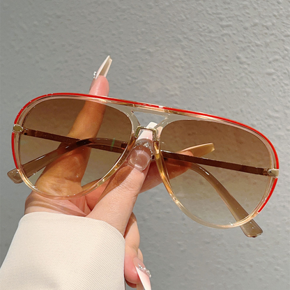 🕶️ 50% DE RÉDUCTION ⏰ Lunettes de soleil rétro double-pont – Style élégant & protection UV400 – Légères, tendance – parfaites pour un look vintage au quotidien ✨☀️🛒