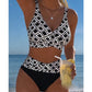 👙 60% DE RÉDUCTION 🌊 Ensemble bikini deux pièces taille haute femme – Soutien-gorge à coques & shorty assorti – Tissu extensible, séchage rapide – parfait pour la plage, la piscine ou les vacances ☀️