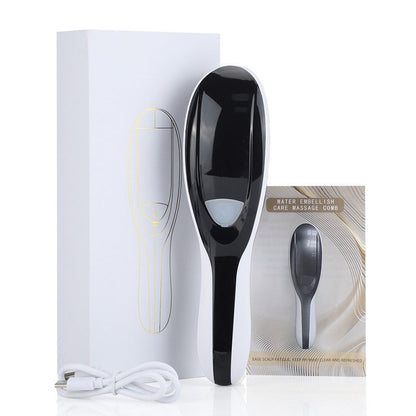 💇‍♀️ 50% DE RÉDUCTION 🔴🔵 Peigne de massage à lumière rouge & bleue avec spray – Thérapie capillaire LED, hydratant – idéal pour stimuler la circulation et dompter les frisottis 💧