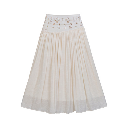 👗 50% DE RÉDUCTION 💥 Jupe longue taille haute ligne A pour femme – Coupe flatteuse & silhouette fluide – Style intemporel, parfaite pour le bureau, les brunchs ou les soirées d’été ✨