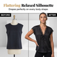 👚 50% DE RÉDUCTION 🌸 Haut dentelle femme col V manches courtes – Assemblage complexe & tombé fluide – 5 couleurs, tailles S-2XL – idéal pour le bureau ou les soirées ✨💃