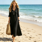 👗 50% DE RÉDUCTION 🌸 Robe maxi bohème à col V volanté – Fluide, légère & romantique – Parfaite pour l’été, les festivals ou les vacances au bord de la mer – look décontracté et élégant ✨