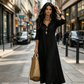 👗 50% DE RÉDUCTION 🌸 Robe maxi bohème à col V volanté – Fluide, légère & romantique – Parfaite pour l’été, les festivals ou les vacances au bord de la mer – look décontracté et élégant ✨