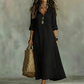 👗 50% DE RÉDUCTION 🌸 Robe maxi bohème à col V volanté – Fluide, légère & romantique – Parfaite pour l’été, les festivals ou les vacances au bord de la mer – look décontracté et élégant ✨