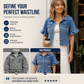 🧥 50% DE RÉDUCTION ⏰ Veste en jean d’été à manches volantées pour femme – Denim léger & coupe féminine – Parfaite pour la mi-saison ou les soirées d’été – look vintage moderne et décontracté 🌸