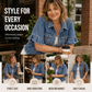🧥 50% DE RÉDUCTION ⏰ Veste en jean d’été à manches volantées pour femme – Denim léger & coupe féminine – Parfaite pour la mi-saison ou les soirées d’été – look vintage moderne et décontracté 🌸