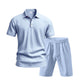 👕 50% DE RÉDUCTION 🩳 Ensemble homme 2 pièces décontracté – Haut & short en lin respirant – Col revers, 7 couleurs, tailles S-3XL – parfait pour l’été, la plage ou les vacances 🌊✨