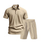 👕 50% DE RÉDUCTION 🩳 Ensemble homme 2 pièces décontracté – Haut & short en lin respirant – Col revers, 7 couleurs, tailles S-3XL – parfait pour l’été, la plage ou les vacances 🌊✨