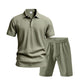 👕 50% DE RÉDUCTION 🩳 Ensemble homme 2 pièces décontracté – Haut & short en lin respirant – Col revers, 7 couleurs, tailles S-3XL – parfait pour l’été, la plage ou les vacances 🌊✨