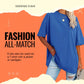 👚 60% DE RÉDUCTION ☀️ T-shirt ample d'été pour femmes – Doux, léger & coupe fluide – Parfait pour les journées chaudes ou le sport – acheté en 2, livraison gratuite 🌸