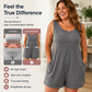 👗 60% DE RÉDUCTION 💥 Combinaison sans manches grande taille avec poches – Fluide, confortable & polyvalente – Idéale pour l’été, les voyages ou le quotidien – élégante sans effort ✨