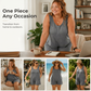 👗 60% DE RÉDUCTION 💥 Combinaison sans manches grande taille avec poches – Fluide, confortable & polyvalente – Idéale pour l’été, les voyages ou le quotidien – élégante sans effort ✨