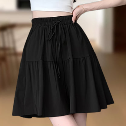 👗 60% DE RÉDUCTION 🏃 Pantalon-jupe taille haute à volants, jambe large – Coupe fluide & féminine – Parfait pour l’été, le sport ou les journées décontractées – confortable et élégant ✨