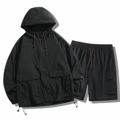 🧥 60% DE RÉDUCTION ☀️ Veste de protection solaire unisexe style montagne – Effet rafraîchissant & léger – UPF 50+, idéale pour la randonnée, le vélo ou les journées chaudes – coupe décontractée et respirante 🌿