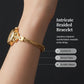 ⌚ 50% DE RÉDUCTION ✨ Montre bracelet femme élégante luxe – Cadran nacré, cristaux appliqués main & bracelet maille tressée – Or, or rose & blanc – parfaite pour le bureau ou les soirées 💎